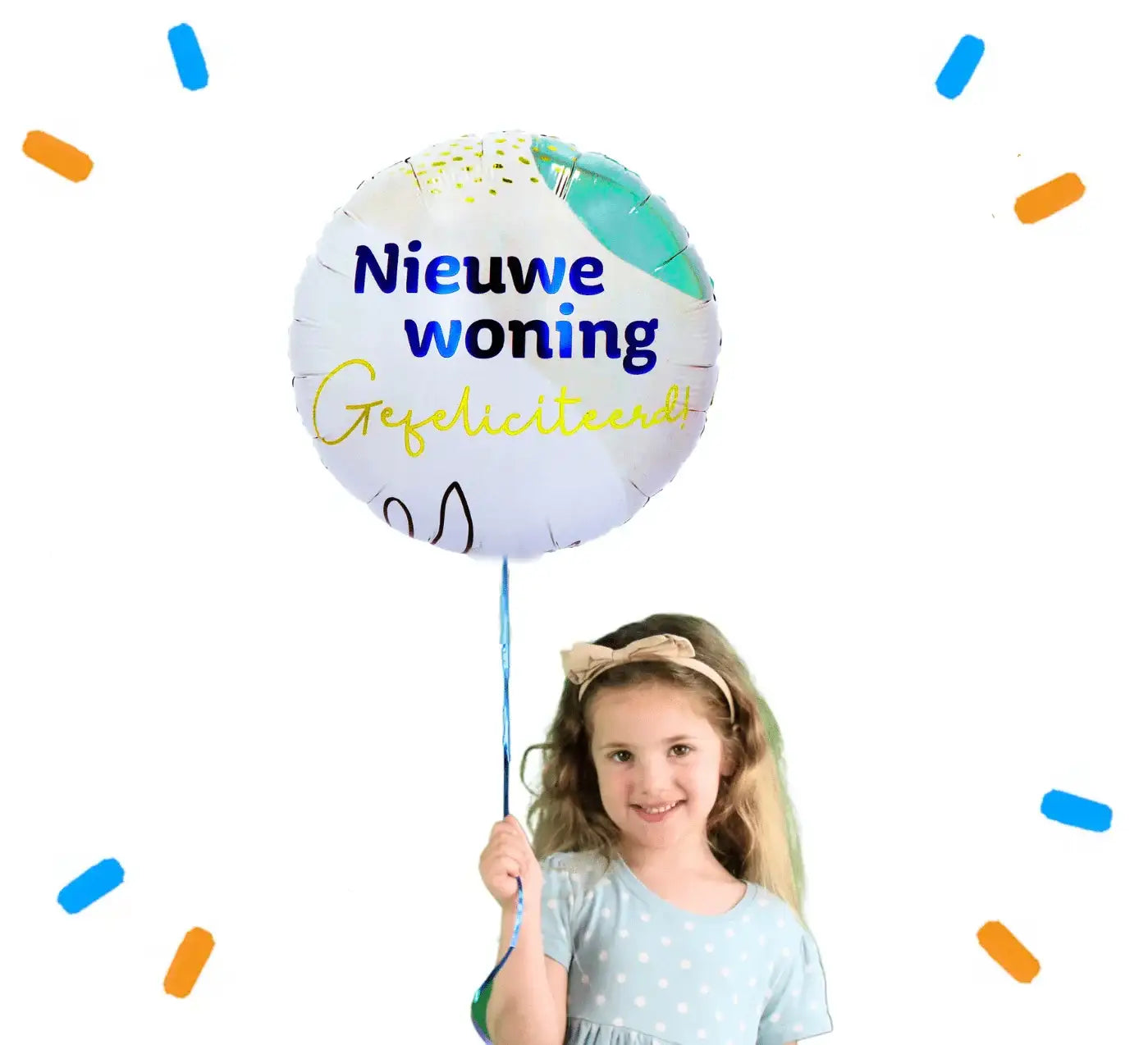 Nieuwe Woning Gefeliciteerd Helium Ballon - Gevuld Met Helium - 46 cm - Ballonnenshop.nl