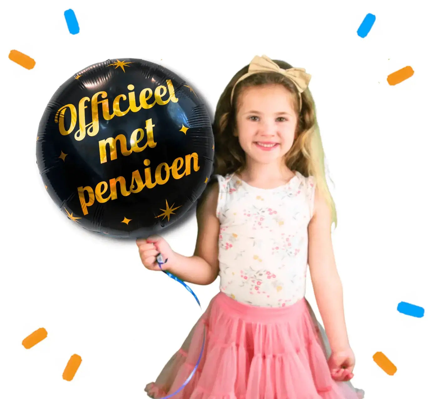 Officieel Met Pensioen Helium Ballon - Gevuld Met Helium - 46 cm - Ballonnenshop.nl