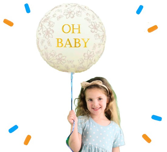 Oh Baby Helium Ballon - Gevuld Met Helium - 46 cm