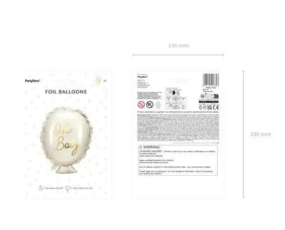 Oh Baby Folie Ballon 69 cm - Ballonnenshop.nl