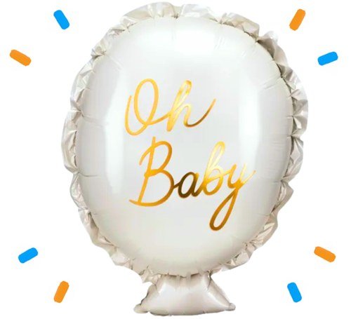 Oh Baby Helium Ballon - Gevuld Met Helium - 69 cm - Ballonnenshop.nl
