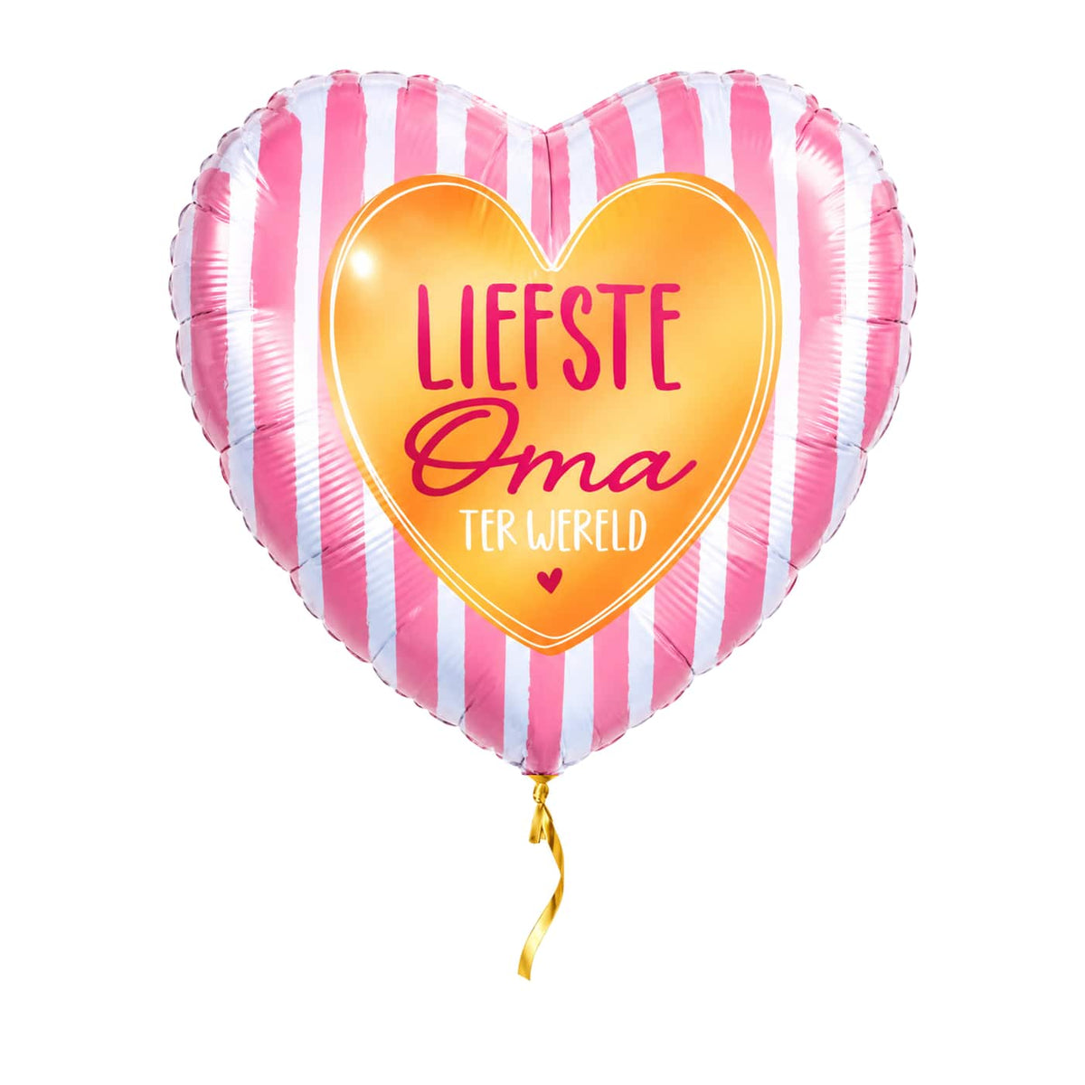 Oma Helium Ballon – met helium gevuld, met gouden lint
