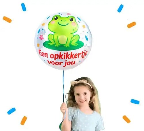 Opkikkertje Voor Jou Helium Ballon - Gevuld Met Helium - 46 cm - Ballonnenshop.nl