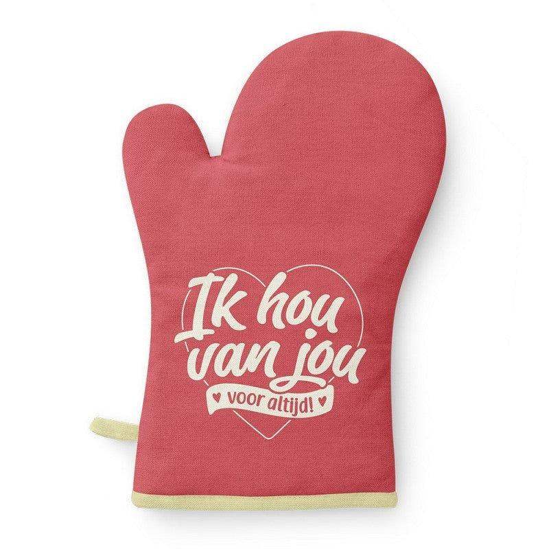 Ovenhandschoen - Ik Hou Van Jou - Ballonnenshop.nl