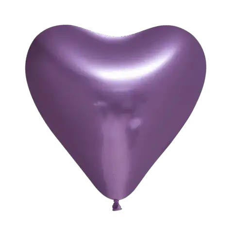 Paarse Hartjes Ballonnen - 6 stuks - 30 cm - Ballonnenshop.nl