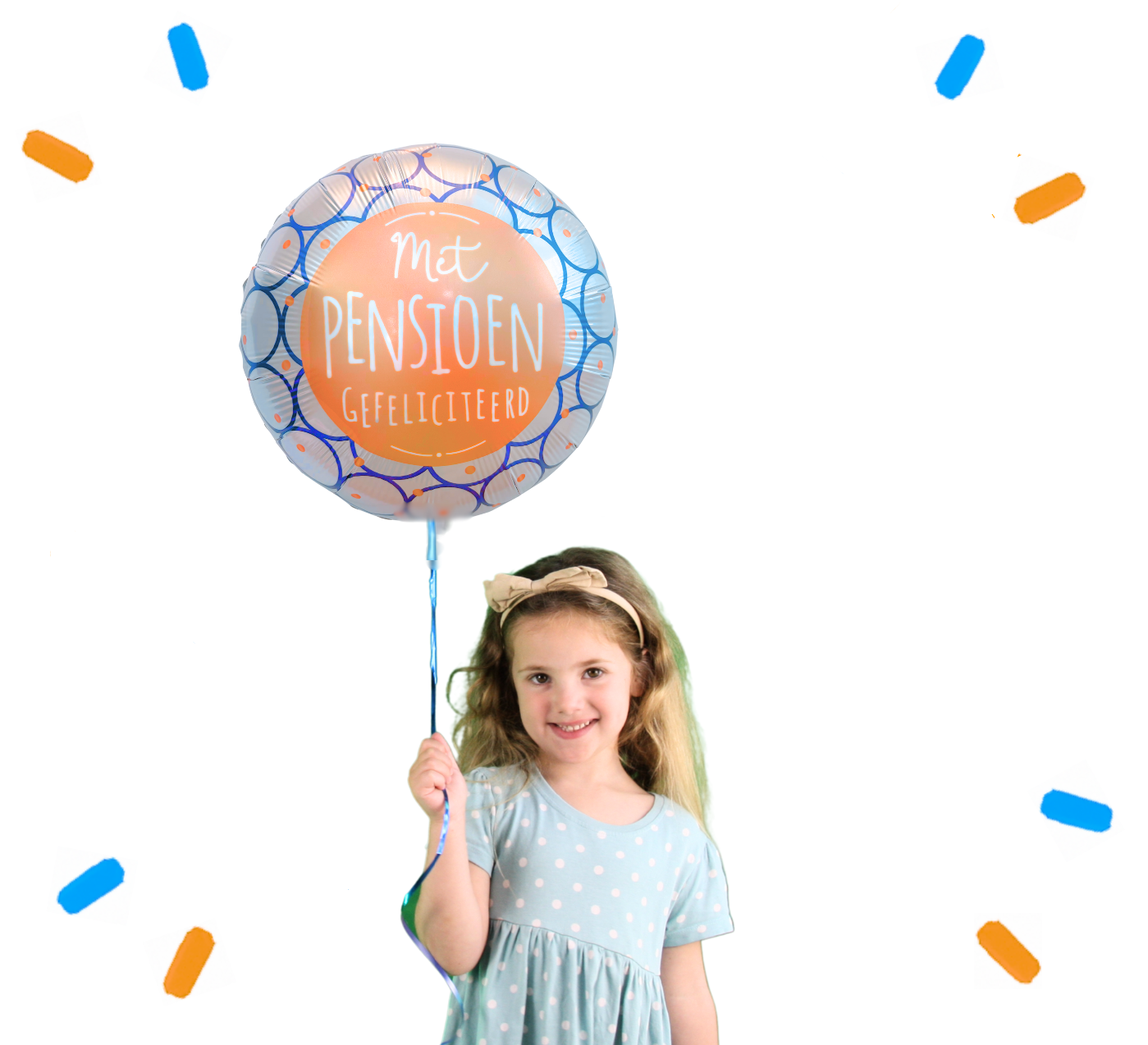 Met Pensioen Gefeliciteerd Helium Ballon Gevormd - Gevuld Met Helium - 43 cm