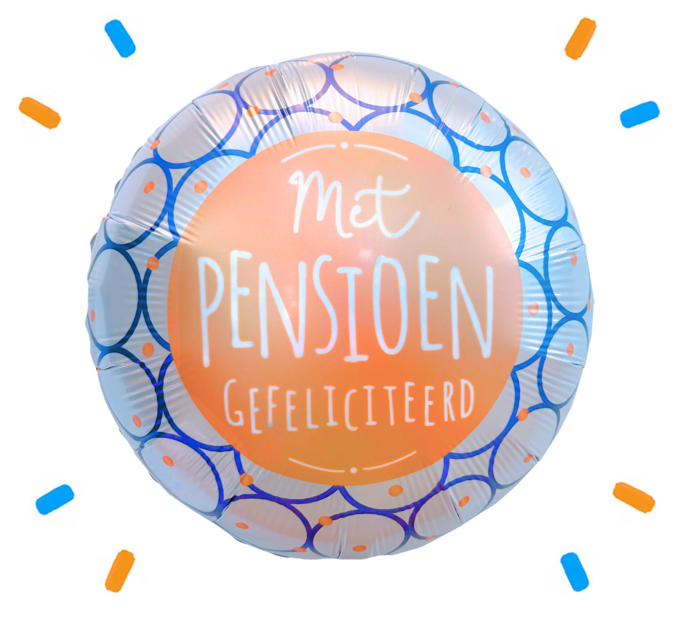 Met Pensioen Gefeliciteerd Helium Ballon Gevormd - Gevuld Met Helium - 43 cm