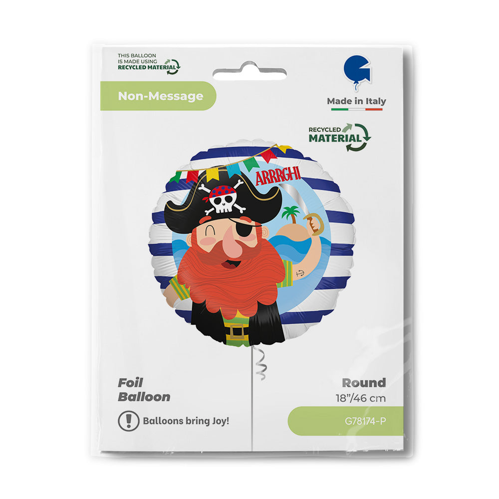 Folie Ballon Piraat - 45 cm