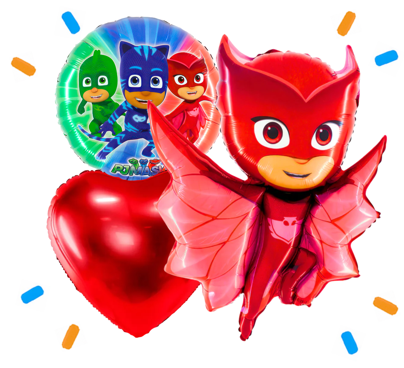 Owlette PJ Masks Trosje - Gevuld Met Helium - 78 cm