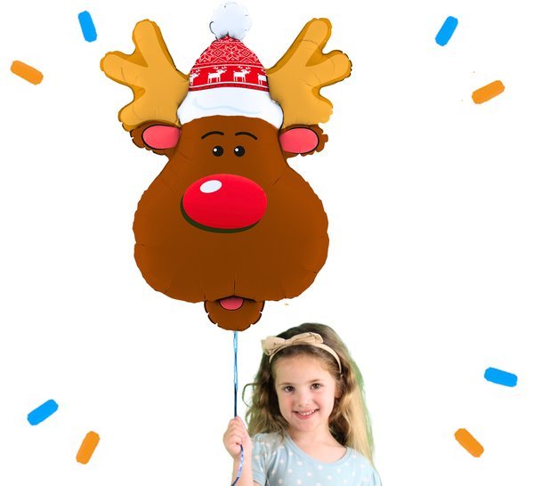 Rendier Helium Ballon - Gevuld Met Helium - 67 cm - Ballonnenshop.nl