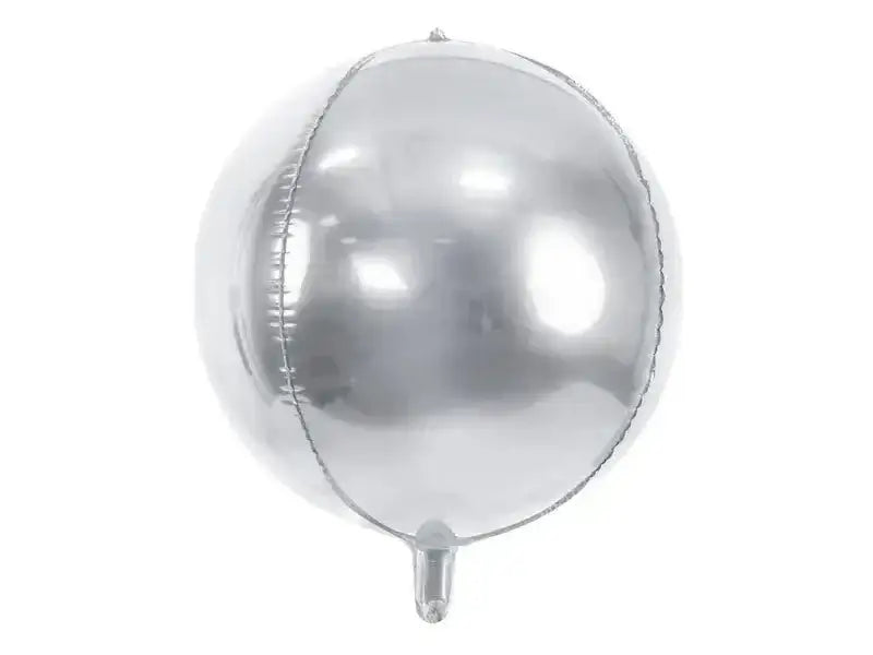 Ronde Helium Ballon Zilver - Gevuld Met Helium - 45 cm - Ballonnenshop.nl