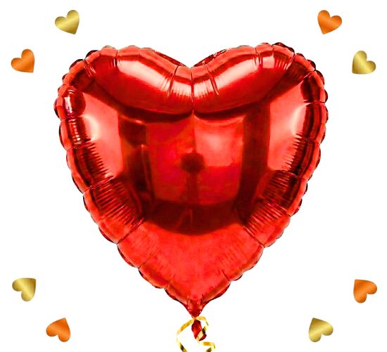 Rood Hart helium ballon – perfect om liefde te tonen - Ballonnenshop.nl