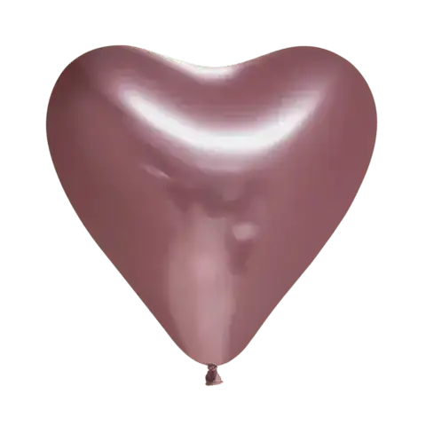 Rose Gouden Hartjes Ballonnen - 6 stuks - 30 cm - Ballonnenshop.nl