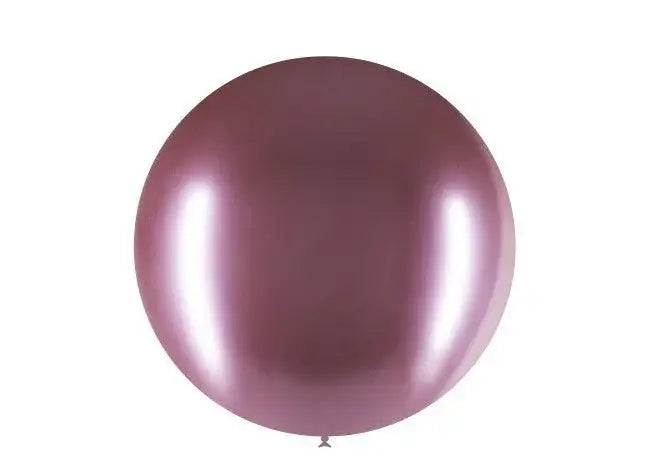 Roze Mega Ballon Chroom 60 cm - Ballonnenshop.nl