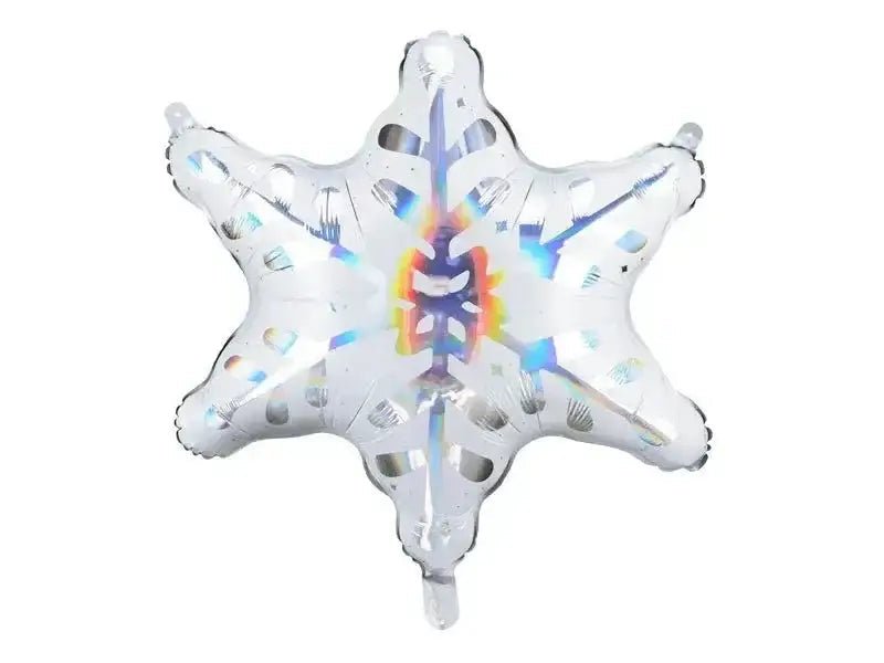 Sneeuwvlok Folie Ballon 66 cm - Ballonnenshop.nl