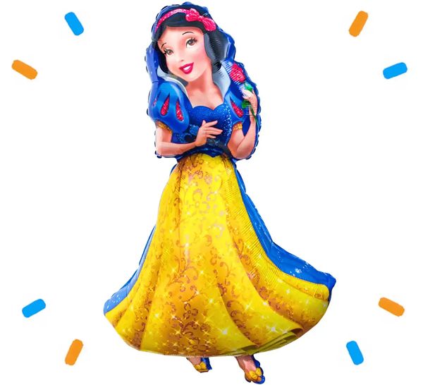 Sneeuwwitje Disney Prinses XL Helium Ballon - Gevuld Met Helium - 93 cm - Ballonnenshop.nl