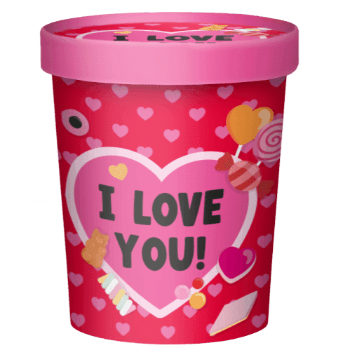 Snoeppot I Love You - 250 Gram Snoep - Ballonnenshop.nl