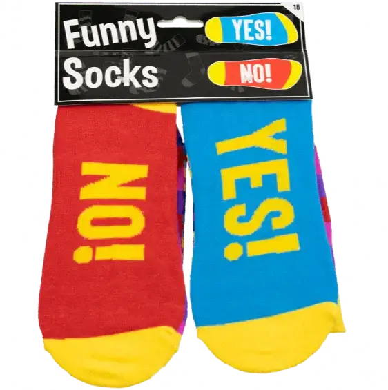Sokken - Yes! No! - Ballonnenshop.nl