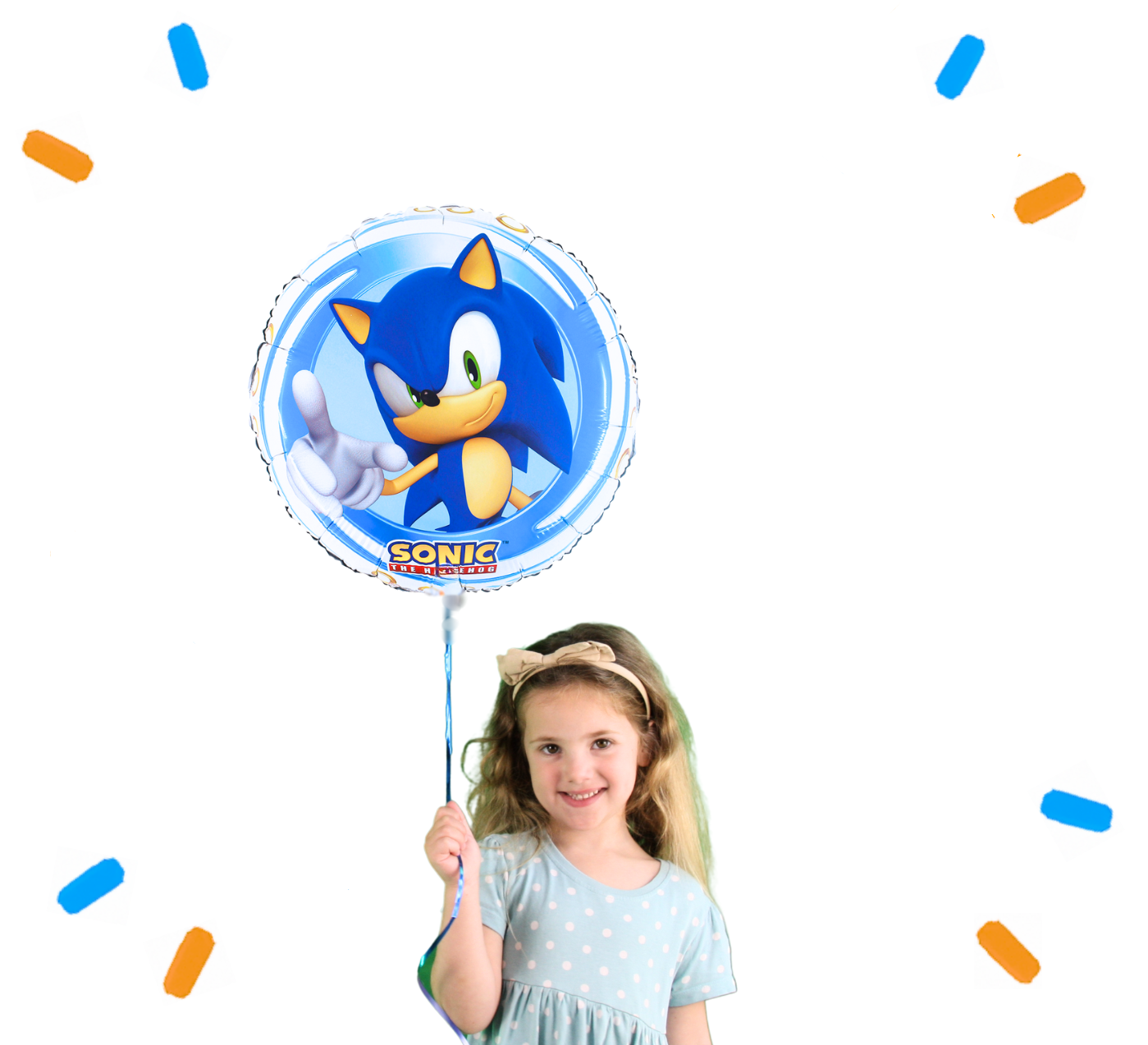 Sonic Helium Ballon - Gevuld Met Helium - 46 cm