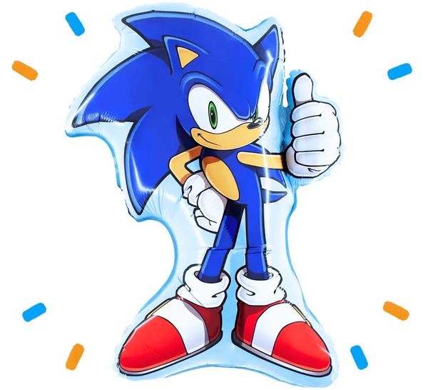 Sonic Helium Ballon - Gevuld Met Helium - 84 cm - Ballonnenshop.nl