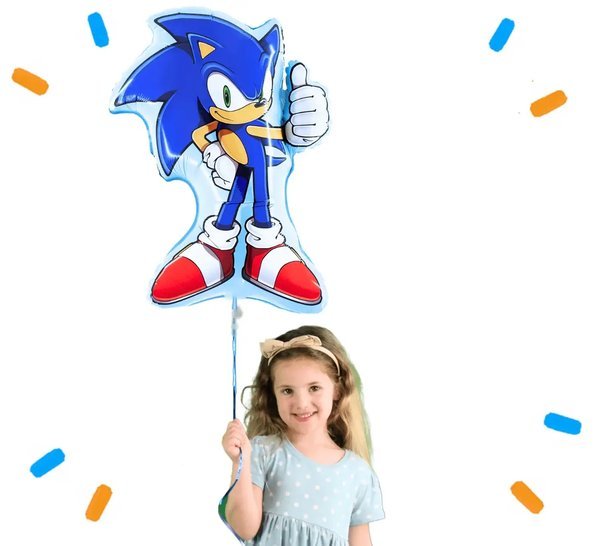 Sonic Helium Ballon - Gevuld Met Helium - 84 cm - Ballonnenshop.nl