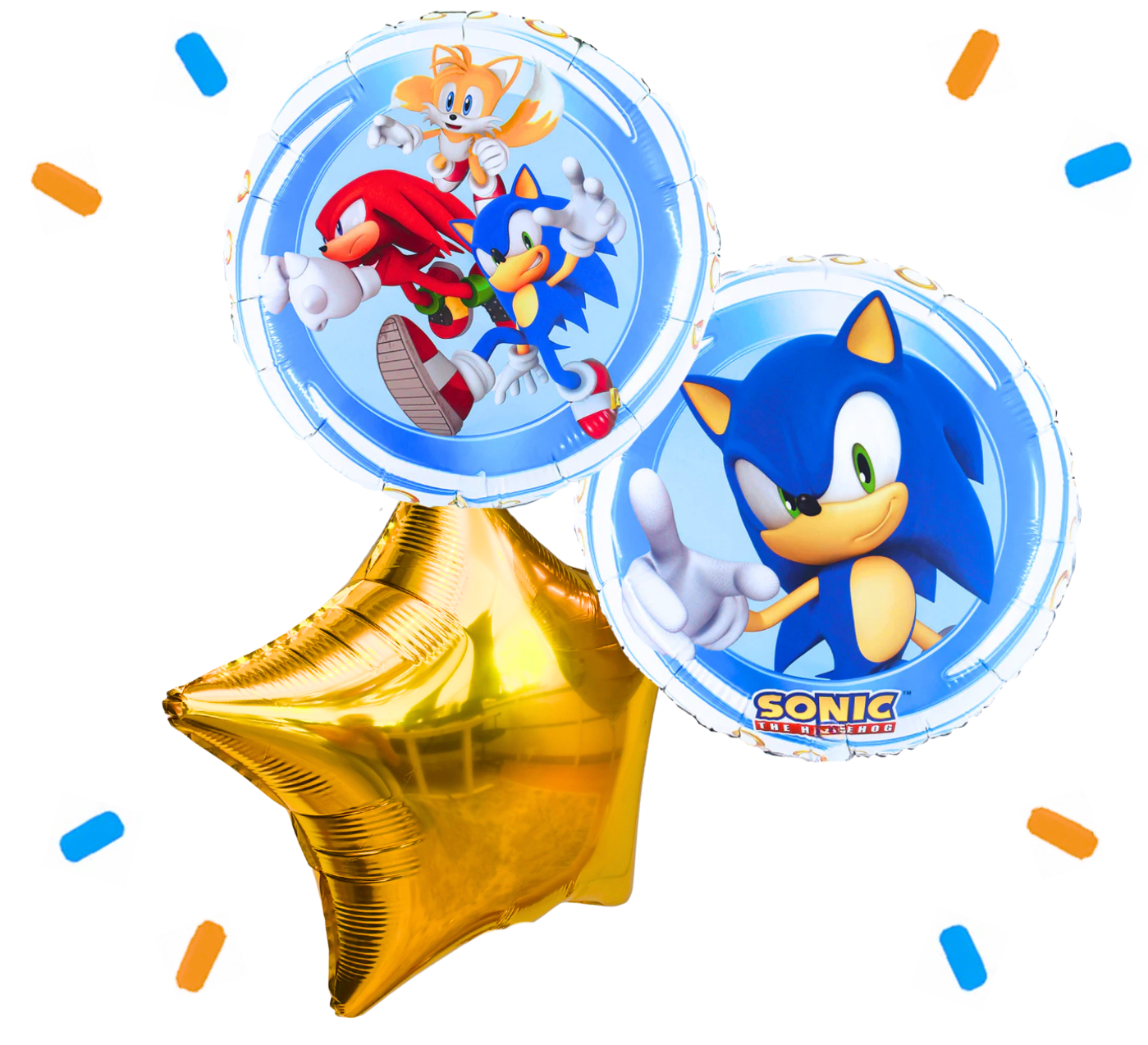 Sonic Trosje - Gevuld Met Helium - 46 cm
