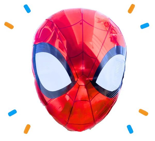 Spiderman Hoofd Helium Ballon - Gevuld Met Helium - 46 cm - Ballonnenshop.nl
