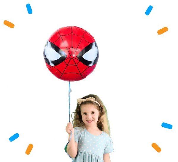 Spiderman Masker Helium Ballon - Gevuld Met Helium - 46 cm - Ballonnenshop.nl