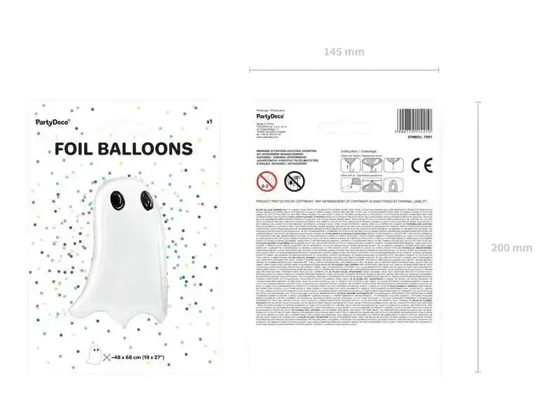 Spook Folie Ballon 68 cm - Ballonnenshop.nl