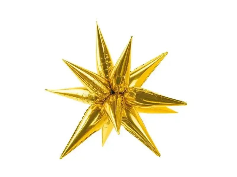 Ster 3D Folie Ballon Goud 70 cm - Ballonnenshop.nl