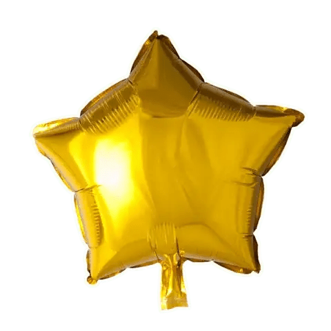 Ster Goud Folie Ballon - 46 cm - Ballonnenshop.nl