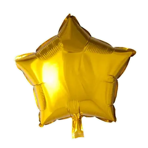 Ster Goud Folie Ballon - 46 cm - Ballonnenshop.nl