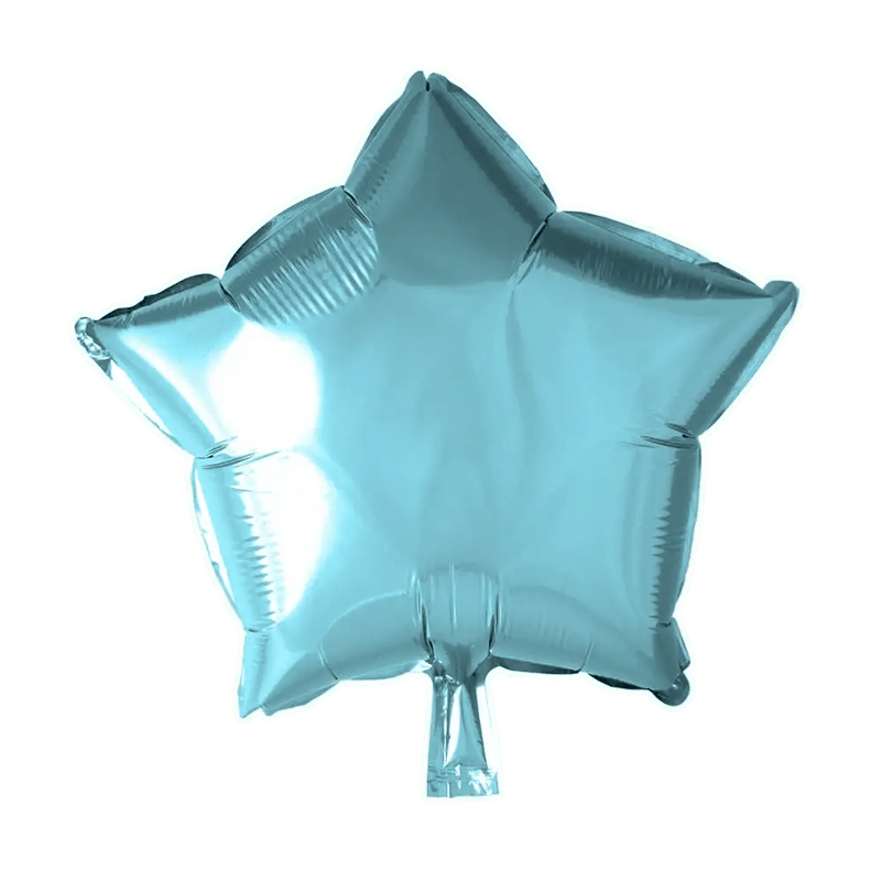 Ster Licht Blauw Folie Ballon - 46 cm - Ballonnenshop.nl