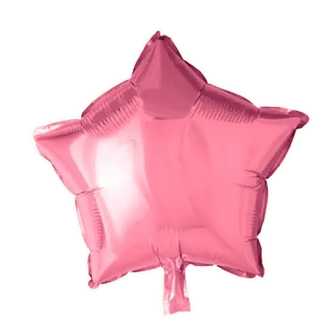 Ster Roze Folie Ballon - 46 cm - Ballonnenshop.nl
