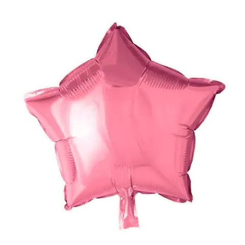 Ster Roze Helium Ballon - Gevuld Met Helium - 46 cm - Ballonnenshop.nl