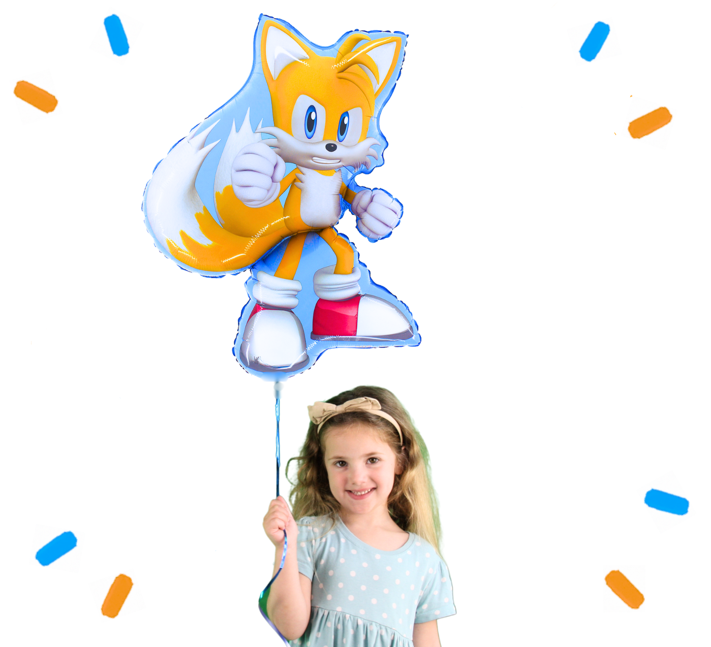 Tails Sonic Helium Ballon - Gevuld Met Helium - 66 cm
