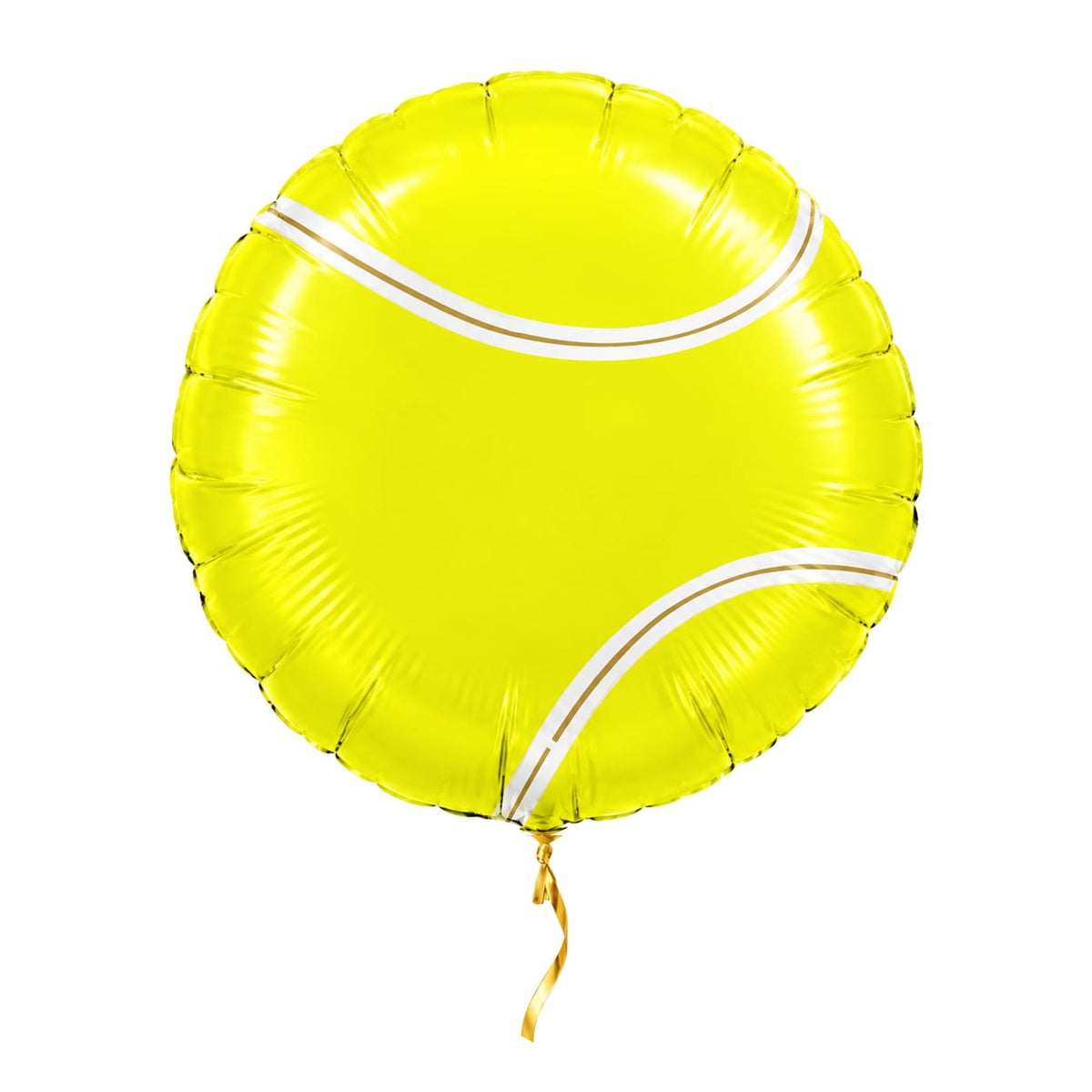 Tennisbal Helium Ballon – met helium gevuld, met gouden lint
