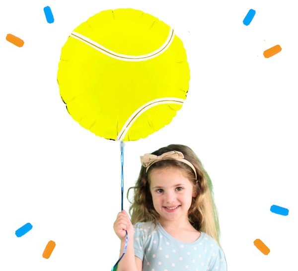 Tennisbal Helium Ballon - Gevuld Met Helium - 46 cm - Ballonnenshop.nl
