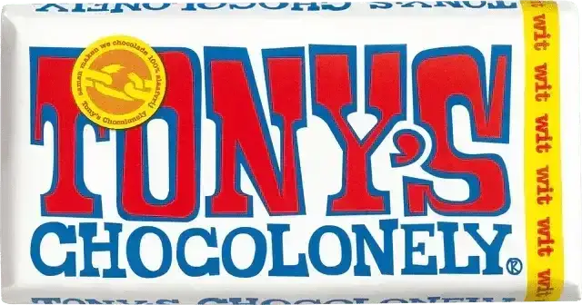 Tony Chocolonely Reep - Wit - Ballonnenshop.nl