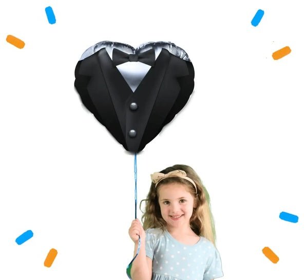 Trouwpak Helium Ballon - Gevuld Met Helium - 46 cm - Ballonnenshop.nl