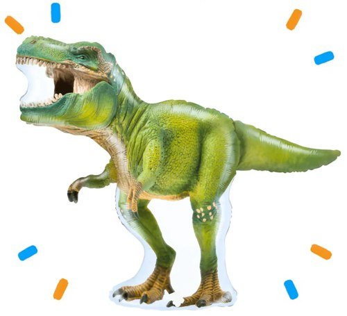 Tyrannosaurus Rex Dino Helium Ballon - Gevuld Met Helium - 94 cm - Ballonnenshop.nl