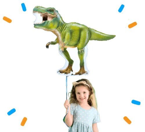 Tyrannosaurus Rex Dino Helium Ballon - Gevuld Met Helium - 94 cm - Ballonnenshop.nl
