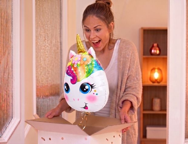 Unicorn Helium Ballon - Gevuld Met Helium - 46 cm - Ballonnenshop.nl