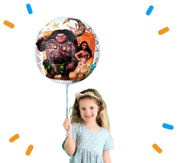Vaiana En Maui Helium Ballon - Gevuld Met Helium - 46 cm - Ballonnenshop.nl