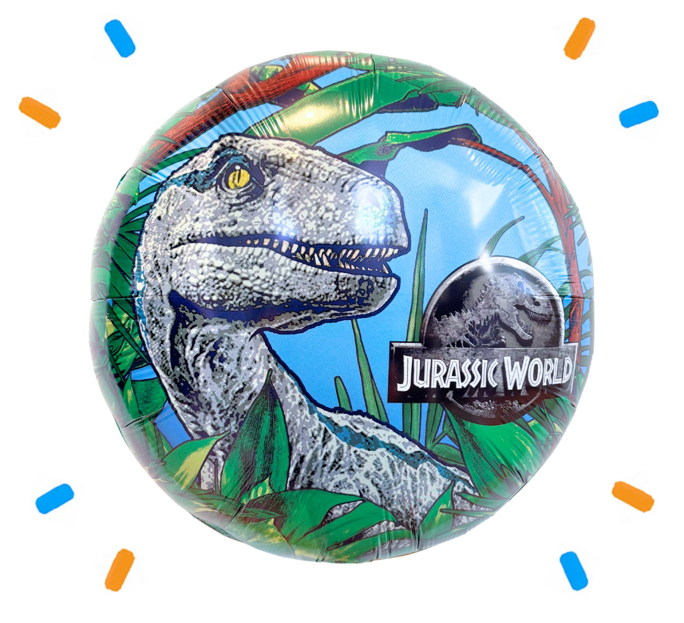 Velociraptor Jurassic World Helium Ballon - Gevuld Met Helium - 46 cm