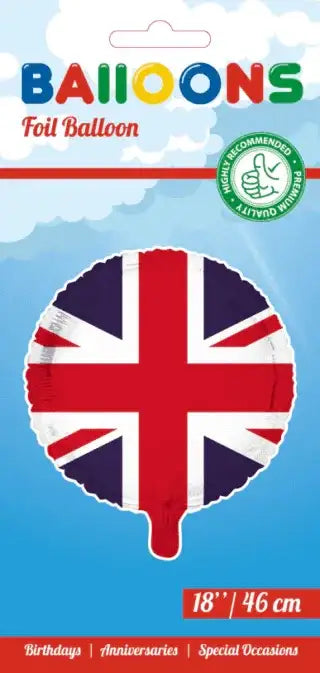 Verenigd Koninkrijk Vlag Folie Ballon - 45 cm - Ballonnenshop.nl