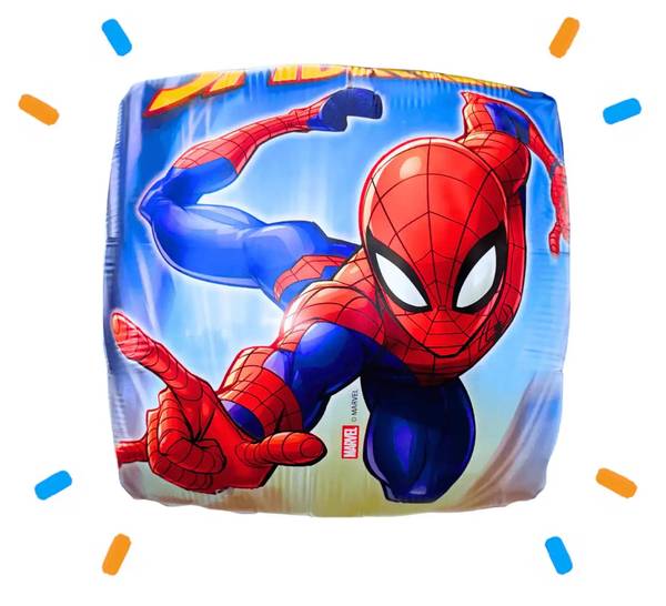 Vliegende Spiderman Helium Ballon - Gevuld Met Helium - 46 cm - Ballonnenshop.nl