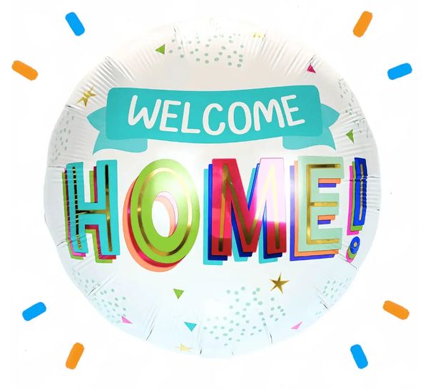 Welcome Home Helium Ballon - Gevuld Met Helium - 46 cm - Ballonnenshop.nl