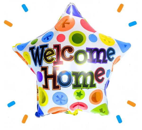 Welcome Home Ster Helium Ballon - Gevuld Met Helium - 45 cm - Ballonnenshop.nl