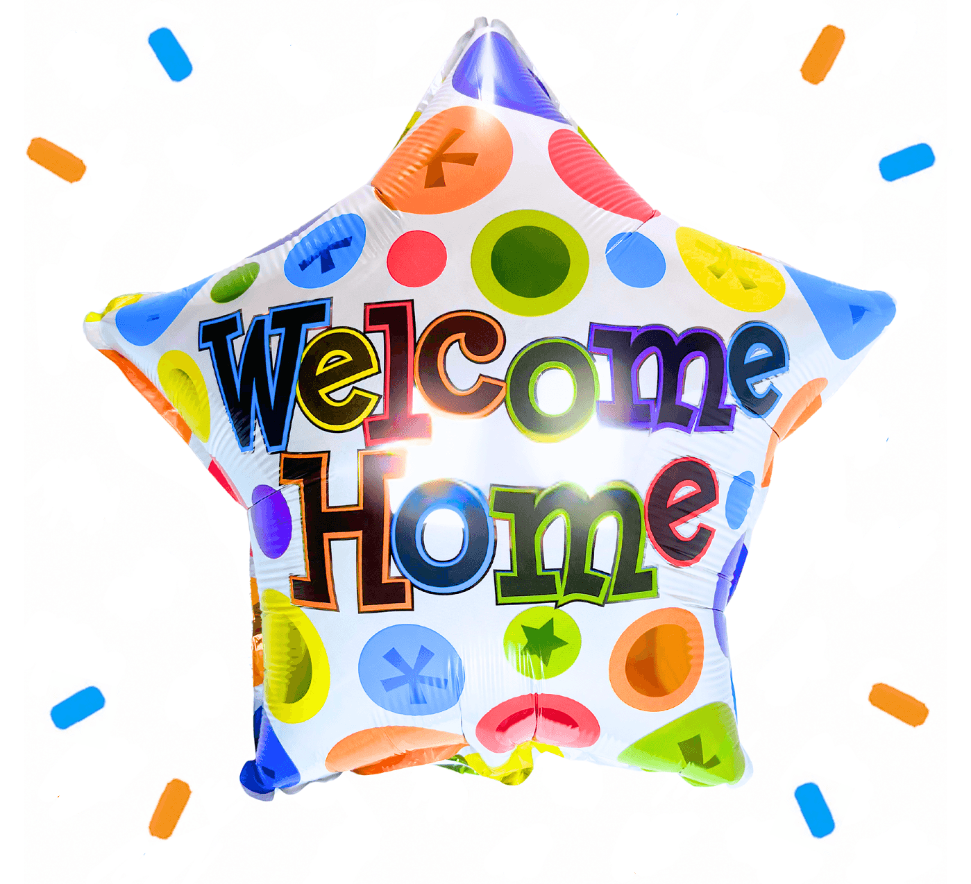 Welcome Home Ster Helium Ballon - Gevuld Met Helium - 45 cm - Ballonnenshop.nl